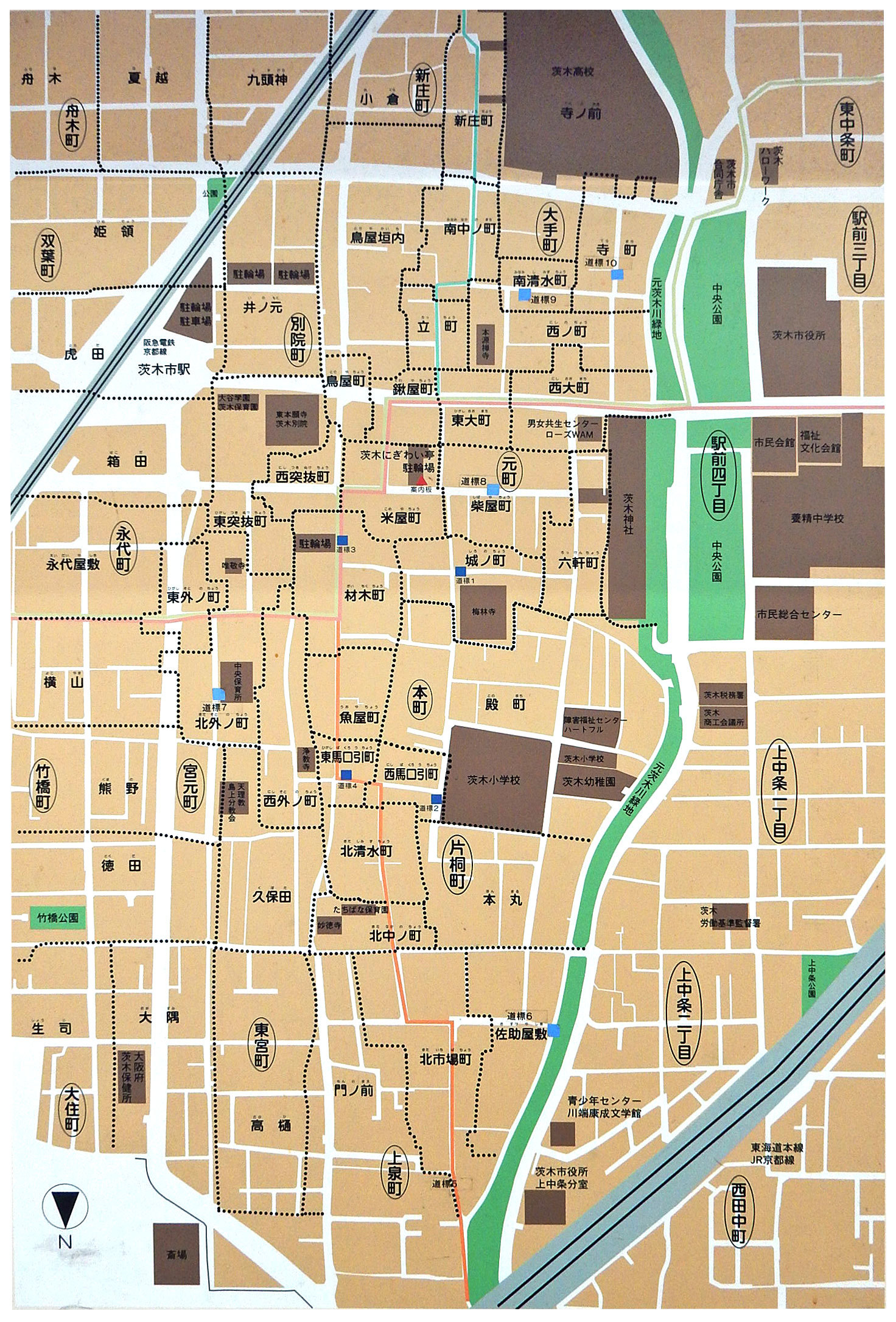 茨木周辺地籍図