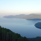 頂上からの景色③。琵琶湖。