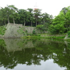 外から撮ったお堀と石垣