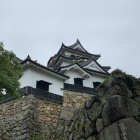 天守を井戸廓方面から