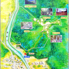 置塩城跡案内図