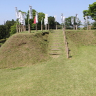 二の丸西虎口横の櫓台を内側から