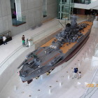 1/10戦艦大和模型右舷側上部より