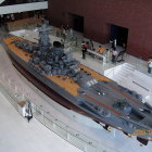 1/10戦艦大和模型左舷上部より