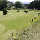 西の丸見張台より東方向全体南虎口を角に