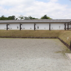 馬出門桝形北側の土塀、土塁