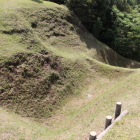 二の丸木橋下の畝掘り南側