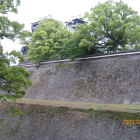 平左衛門丸北面の二段高石垣と長土塀