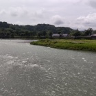 ⑨	球磨川より眺めた人吉城全景