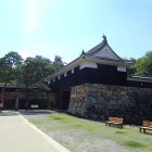 現存する追手門と天守