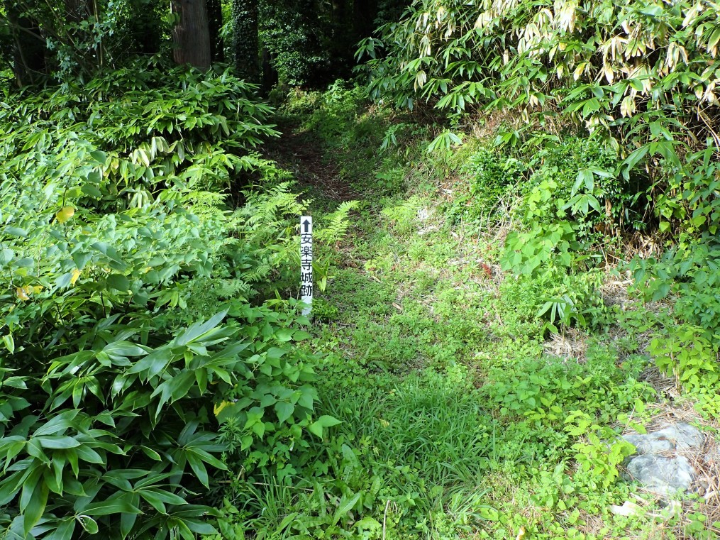 安楽寺城跡の標識