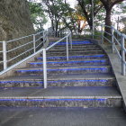 キラキラドームへの階段