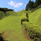 二ノ丸虎口への通路(正面に大土塁?)