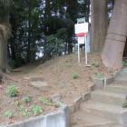 山田右京之進 城跡碑入口