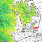 韮山城跡周辺案内図