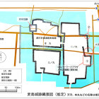 麦島城跡縄張図（推定）