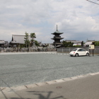 西横の宗安寺駐車場から寺域全体を見る