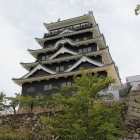 天守閣北面鉄板張やや斜め
