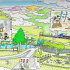 金倉橋周辺史跡紹介図