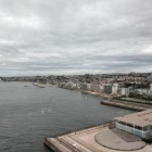 舞子海上プロムナードから明石市方面を眺望