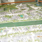 福岡城立体模型北からの俯瞰