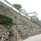 上山里曲輪東法面樹木伐採の痕