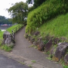 公園周りは当時の雰囲気があるとか