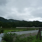 駐車場から城遠景