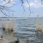 石垣が沈む湖面