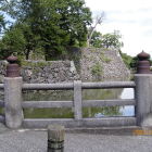 欄干橋の北東面で本丸東出隅城塁