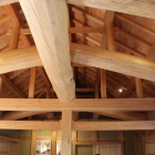 二階屋根の木組み