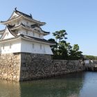 現存艮櫓南東角と旭橋旭門