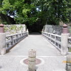 本丸大手に当たる欄干橋と虎口桝形の高麗門