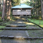 中宮平泉寺拝殿往時は幅３３間の拝殿だった