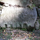 清海堀堀底根石の矢穴ある石