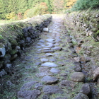 中世の石畳四辻より北側の石畳道