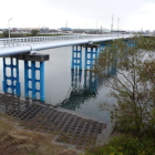 妻鹿城西の市川に架かる水道橋