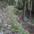 中世の石畳南側の石畳道と横堀Ⅰ