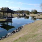 二之丸庭園下流部東屋橋小島池泉