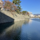 御本城橋からみた石垣