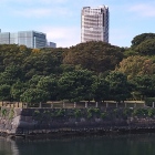 東京湾に浮かぶ江戸城のでじろ