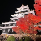 天守入り口付近の紅葉