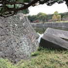 北詰橋からの石垣と乾濠