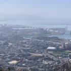山頂からの眺望（遠く名島城跡方面）