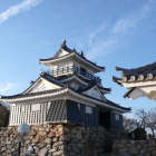 天守閣と天守御門櫓屋根先