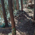 二重堀切を上から