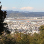 東馬出の東端より富士山を望む
