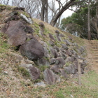 天守台南側の石垣