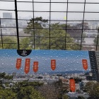 ④	天守最上階より北側を眺める（大樹寺）