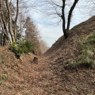本郭北側の堀切・切岸